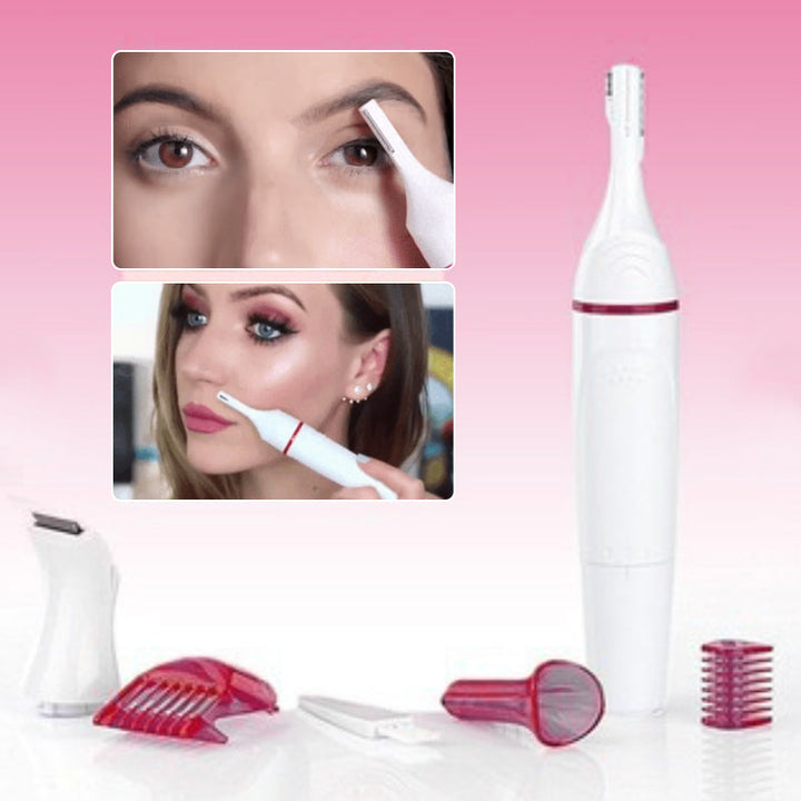5-in-1 Rechargeable Epilator | Multi-Attachment Hair Removal System | Waterproof Design