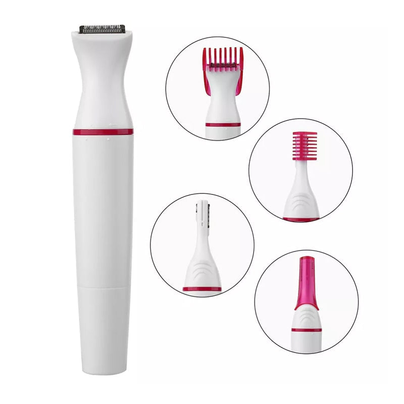 5-in-1 Rechargeable Epilator | Multi-Attachment Hair Removal System | Waterproof Design