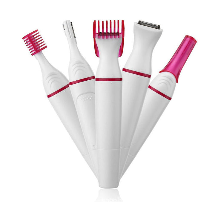5-in-1 Rechargeable Epilator | Multi-Attachment Hair Removal System | Waterproof Design