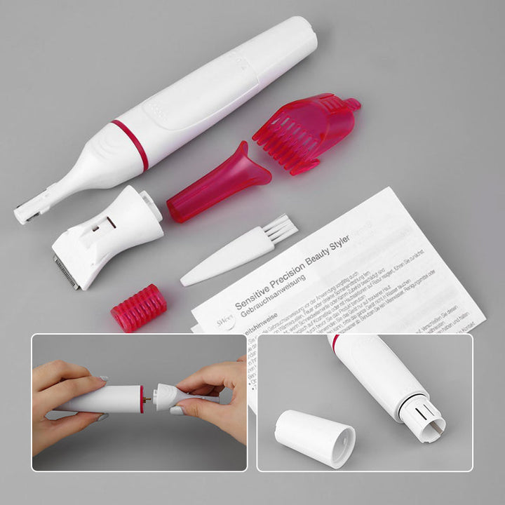 5-in-1 Rechargeable Epilator | Multi-Attachment Hair Removal System | Waterproof Design