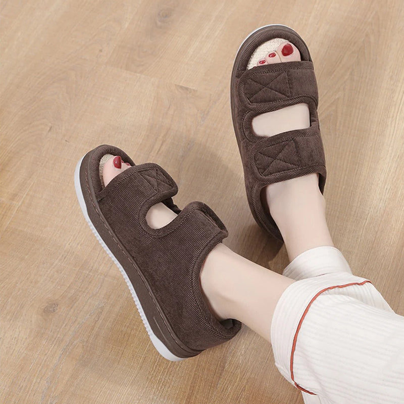 Adjustable Comfort Sandals | Wide Fit Design | Supportive Footwear for Sensitive &amp; Swollen Feet
