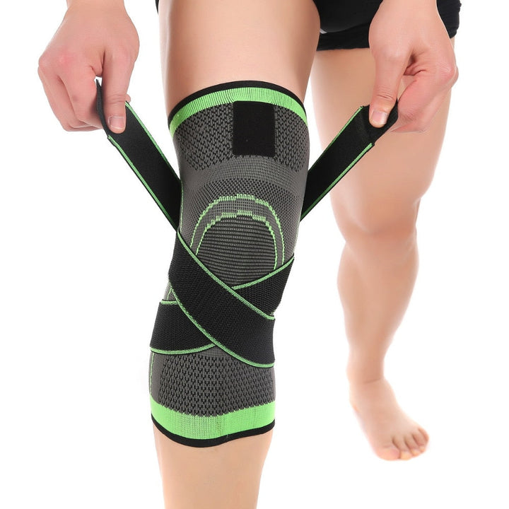 Adjustable Knee Support Brace | Breathable 3D Knit | Flexible Compression &amp; Secure Fit for Workouts