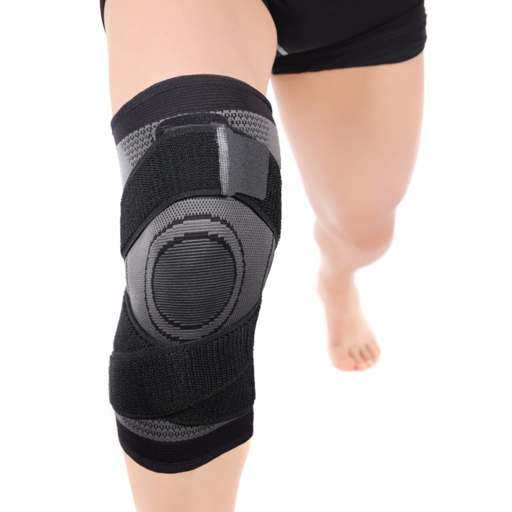 Adjustable Knee Support Brace | Breathable 3D Knit | Flexible Compression &amp; Secure Fit for Workouts