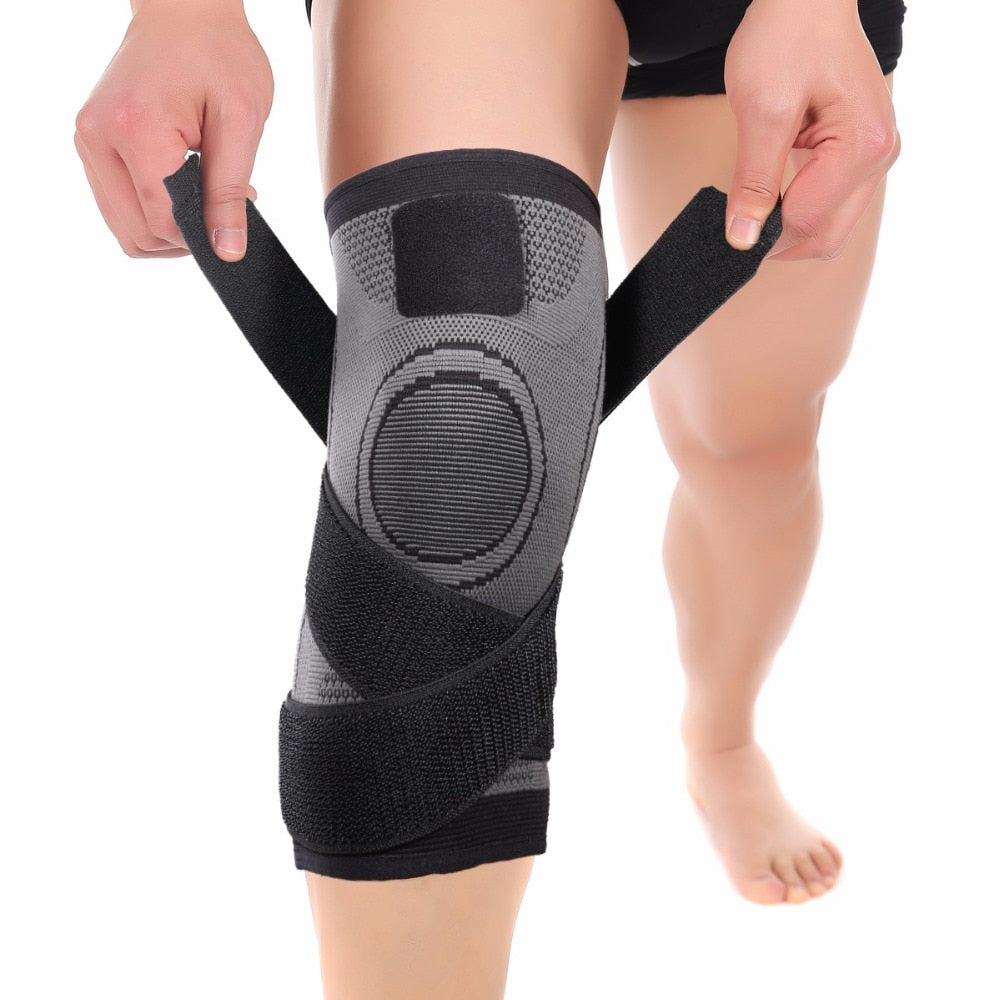 Adjustable Knee Support Brace | Breathable 3D Knit | Flexible Compression &amp; Secure Fit for Workouts