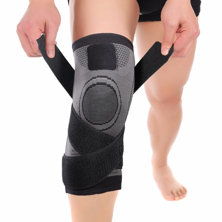 Adjustable Knee Support Brace | Breathable 3D Knit | Flexible Compression &amp; Secure Fit for Workouts