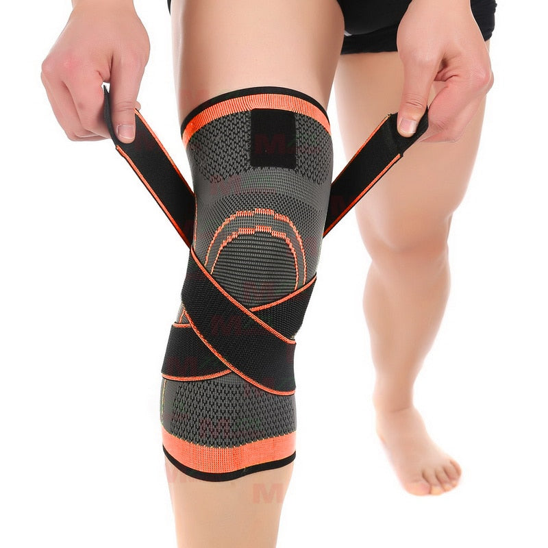Adjustable Knee Support Brace | Breathable 3D Knit | Flexible Compression &amp; Secure Fit for Workouts