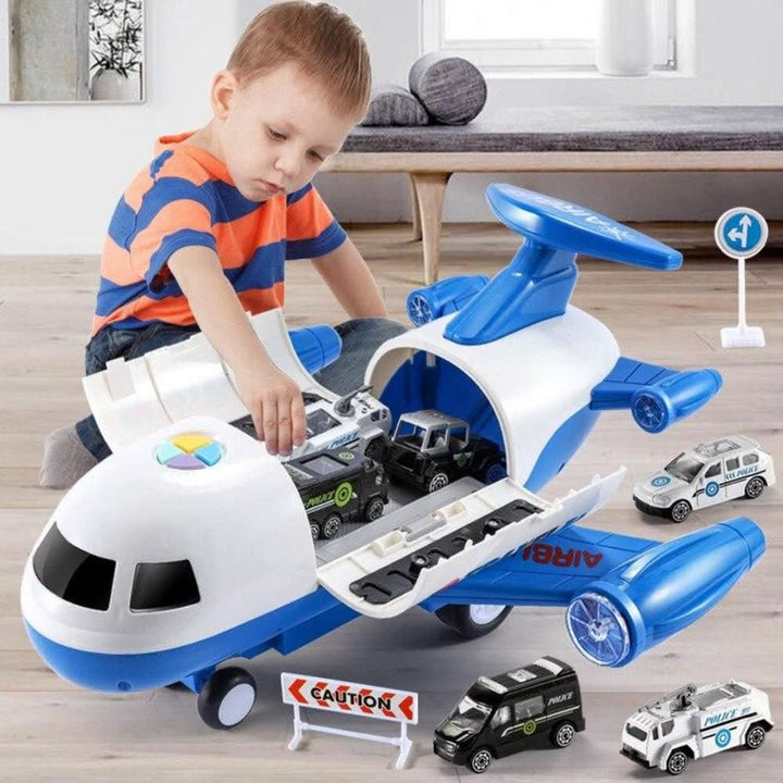Airplane Toy Playset | Aircraft, 3 Adventure Vehicles &amp; Accessories | Creative Pretend Play