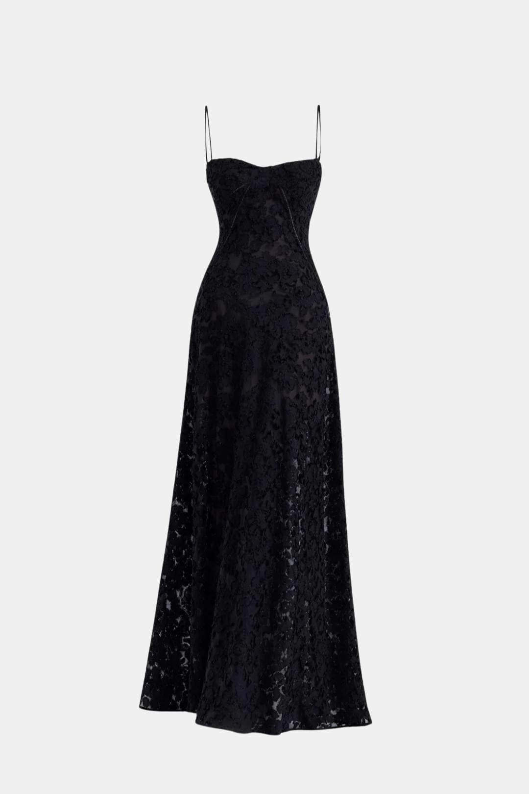Amelia - Flowy Women's Wedding Guest Dress with Sweetheart Neckline and Maxi Length