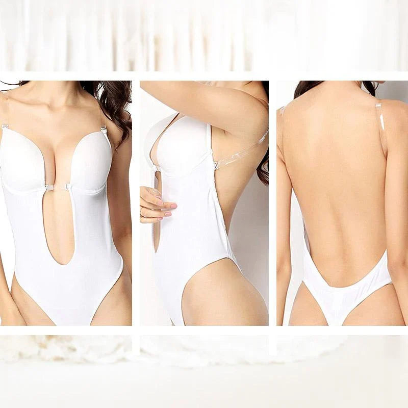 Amelia - Women’s backless body bra with deep plunge and invisible support