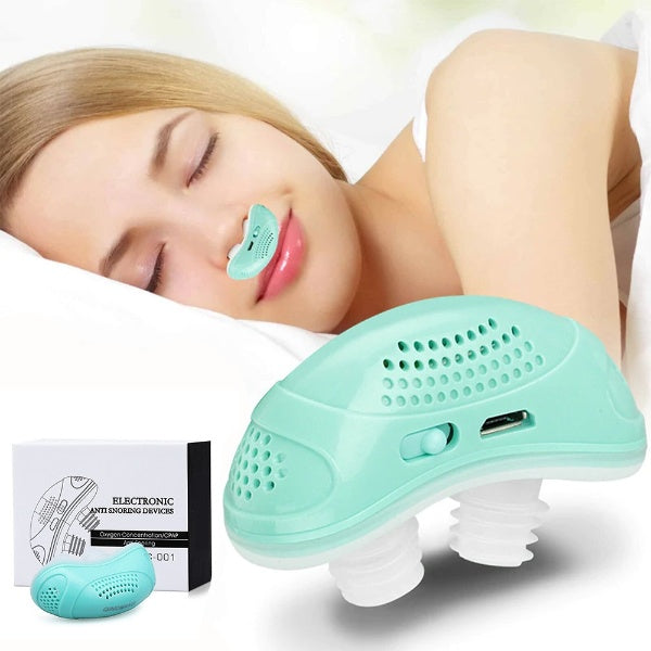 Anti-Snoring Nasal Device | Rechargeable Airflow Support | Compact Travel Design | Soft Silicone Tips