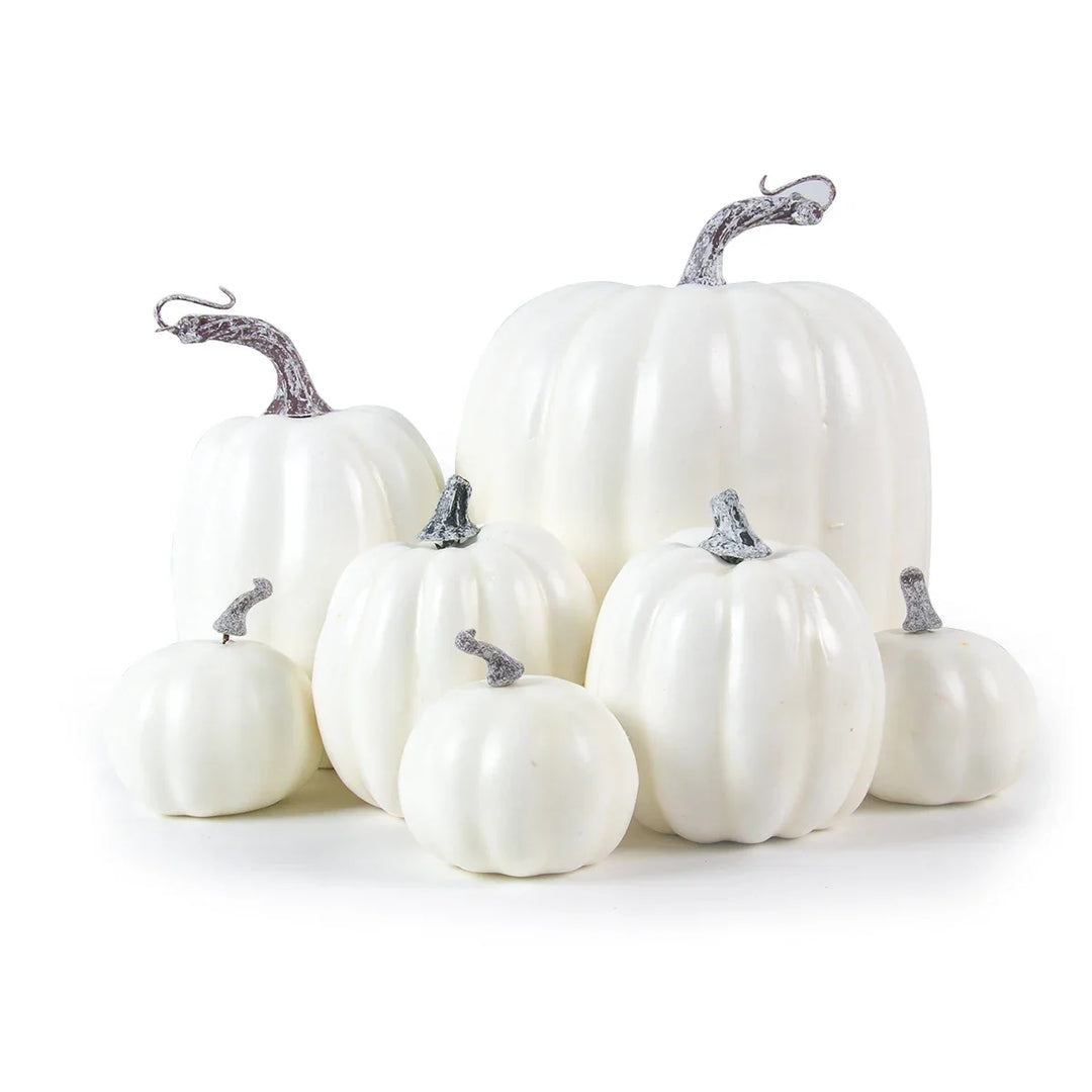 Artificial Pumpkin Set | 7-Piece Fall Decoration Collection | Halloween Table Display