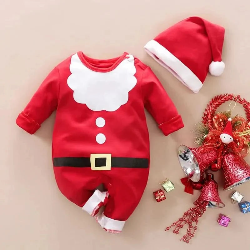 Baby Christmas Outfit | Festive Holiday Costume | Soft Cotton Blend &amp; Easy Dressing