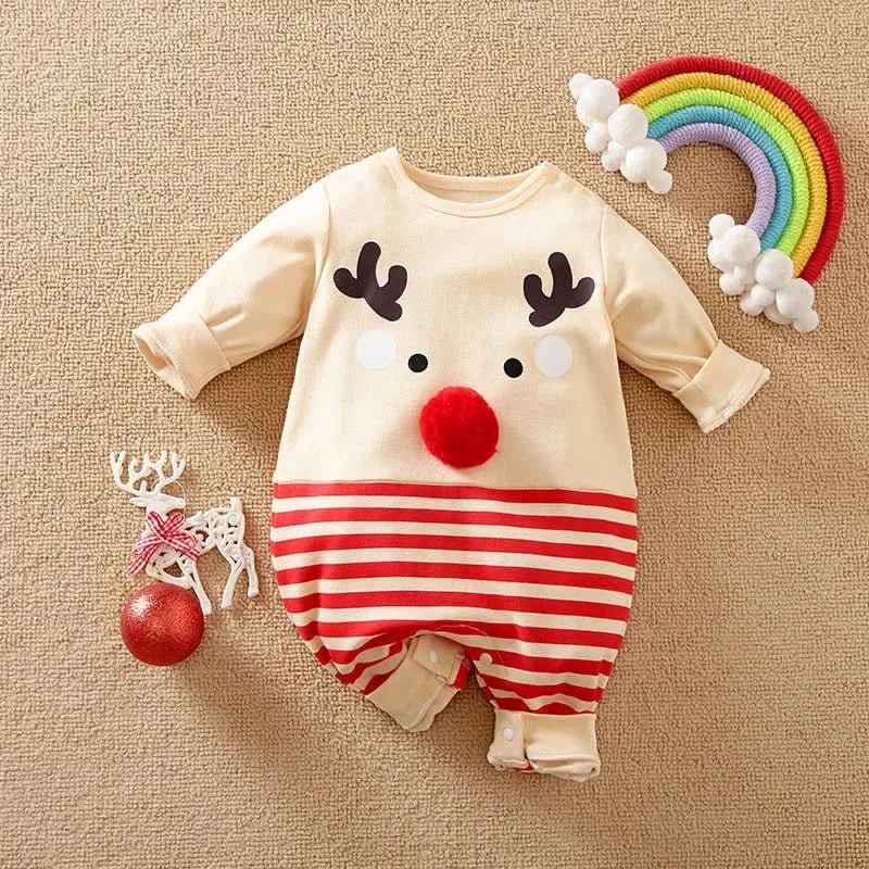 Baby Christmas Outfit | Festive Holiday Costume | Soft Cotton Blend &amp; Easy Dressing