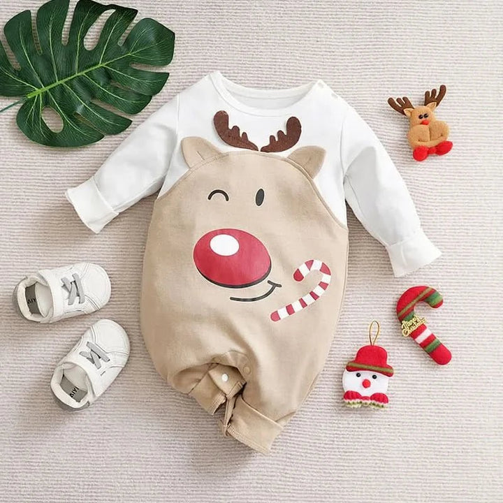 Baby Christmas Outfit | Festive Holiday Costume | Soft Cotton Blend &amp; Easy Dressing