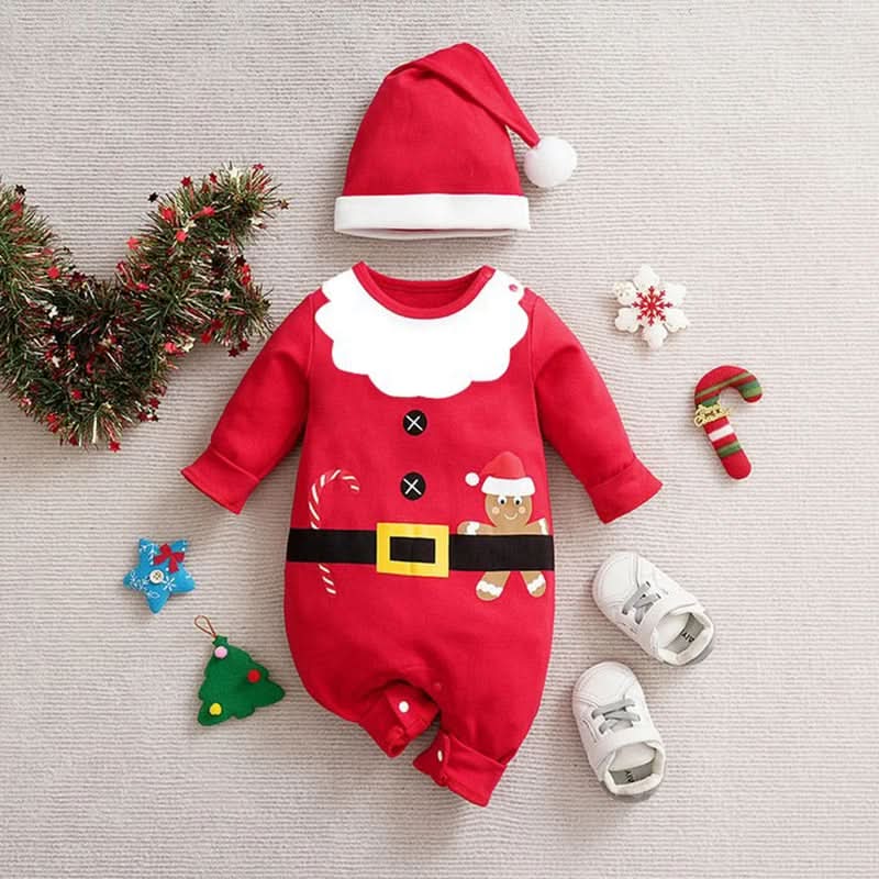 Baby Christmas Outfit | Festive Holiday Costume | Soft Cotton Blend &amp; Easy Dressing