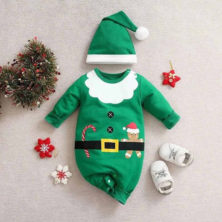 Baby Christmas Outfit | Festive Holiday Costume | Soft Cotton Blend &amp; Easy Dressing