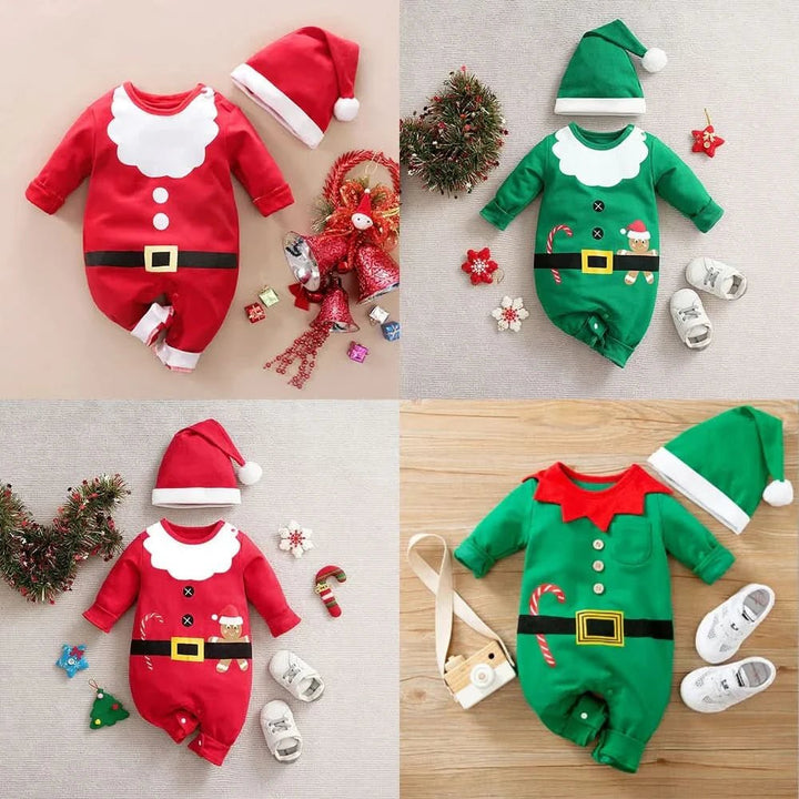 Baby Christmas Outfit | Festive Holiday Costume | Soft Cotton Blend &amp; Easy Dressing