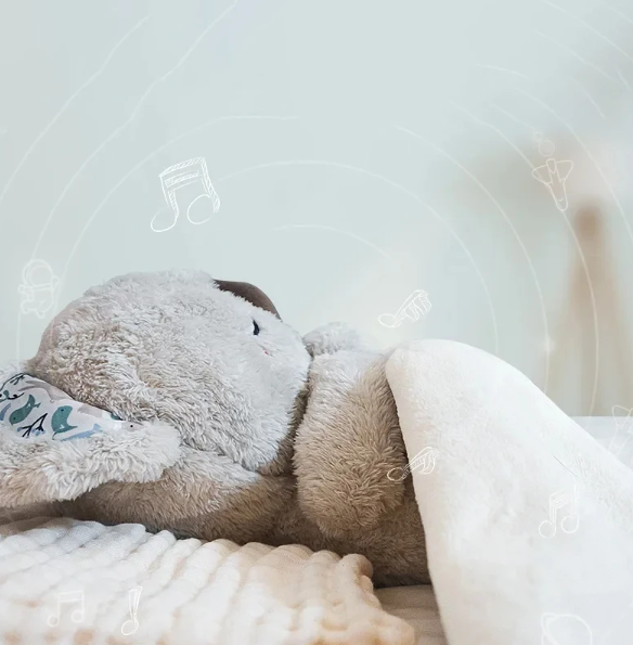 Breathing Koala Plush Toy | Soothing Night Light &amp; Gentle Motion | Soft Sleep Companion for Kids and Adults