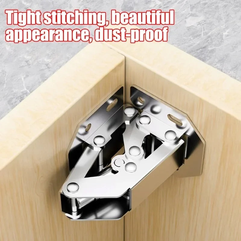 Cabinet Hinges | Soft Close Hydraulic | Frameless Cabinet Doors | Cold-Rolled Steel | 10 Pack