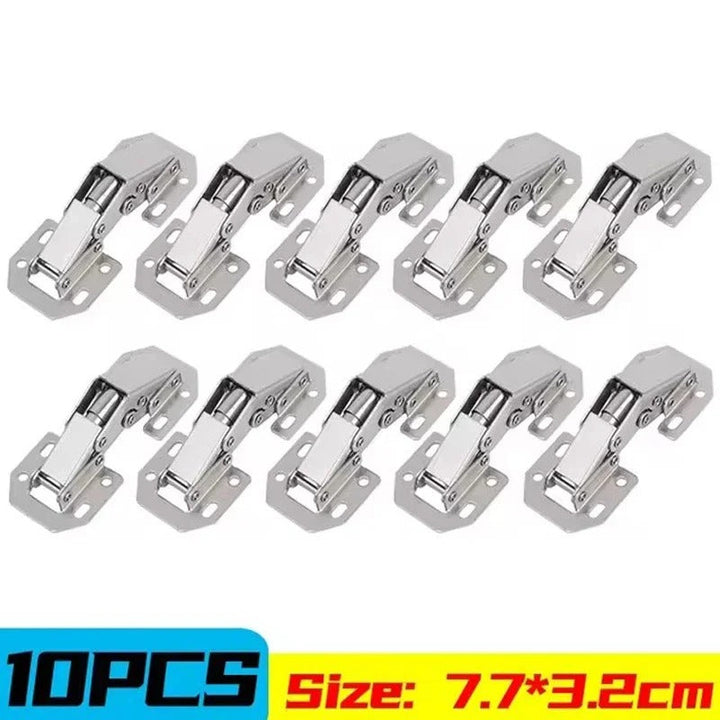 Cabinet Hinges | Soft Close Hydraulic | Frameless Cabinet Doors | Cold-Rolled Steel | 10 Pack