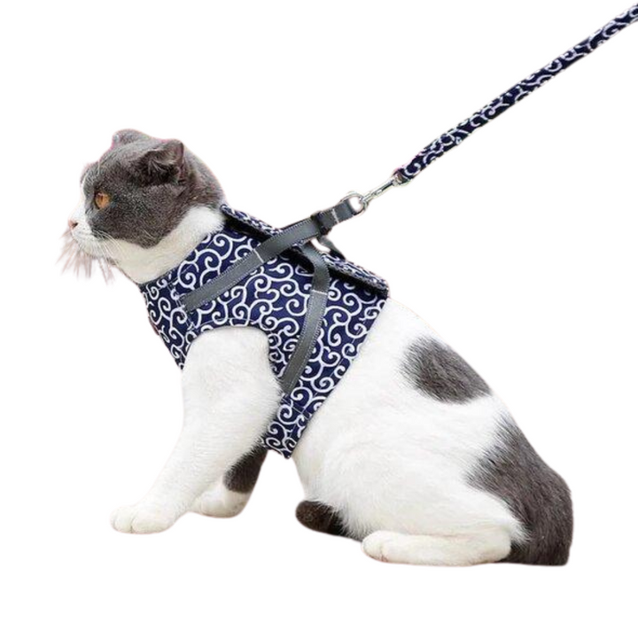 Cat Harness &amp; Leash Set | Escape-Proof Adjustable Vest | Breathable Comfort Fit