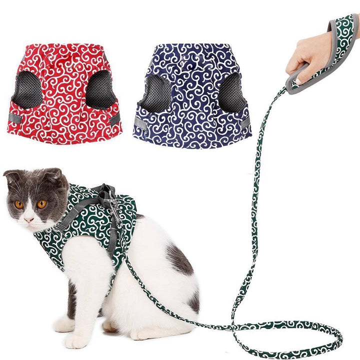 Cat Harness &amp; Leash Set | Escape-Proof Adjustable Vest | Breathable Comfort Fit