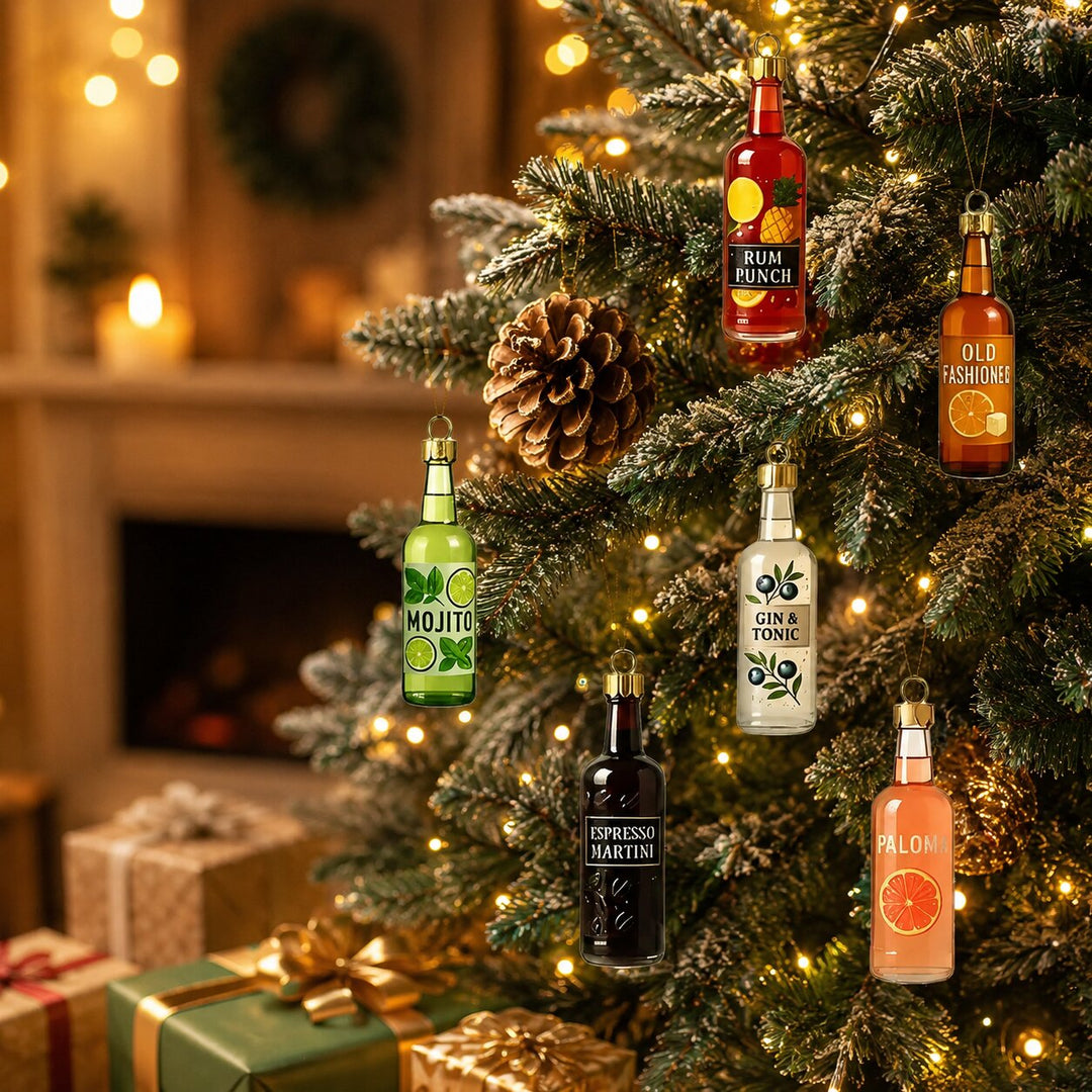 Cocktail Advent Calendar 2026 | 24 Drink-Themed Ornament Surprises | Holiday Countdown Collection