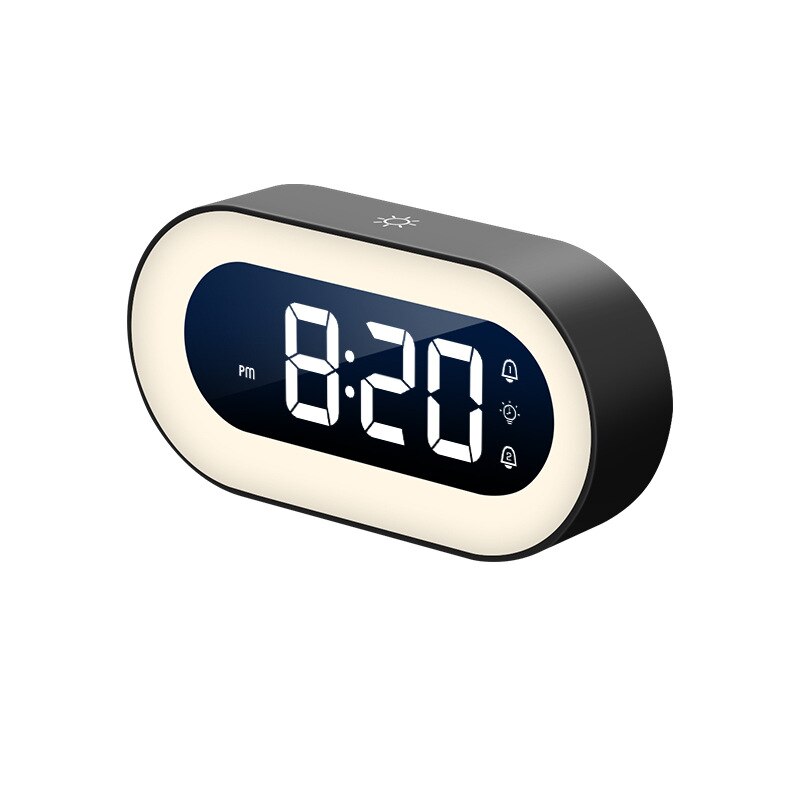 Digital Alarm Clock with Night Light | Dimmable LED Display | USB-C Rechargeable &amp; 1500mAh Battery