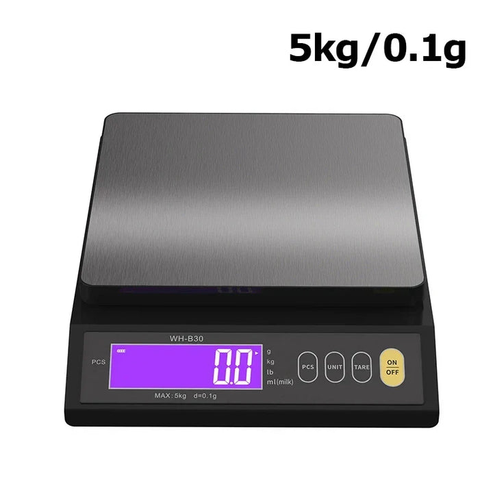 Digital Kitchen Scale | Waterproof Stainless Steel Platform | High Precision LCD Display | 11 lb Capacity