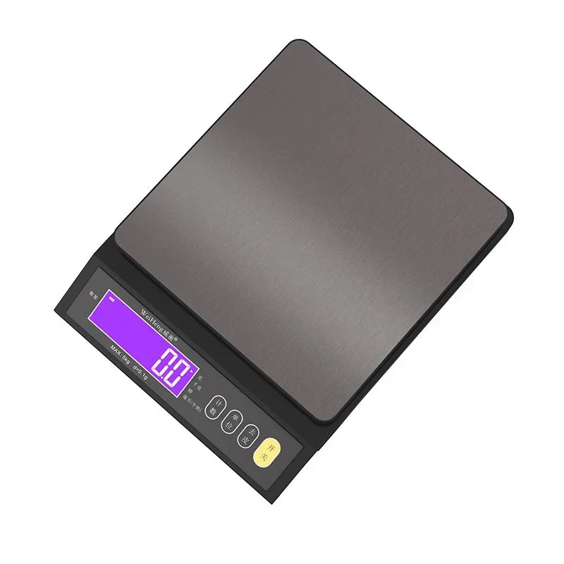 Digital Kitchen Scale | Waterproof Stainless Steel Platform | High Precision LCD Display | 11 lb Capacity