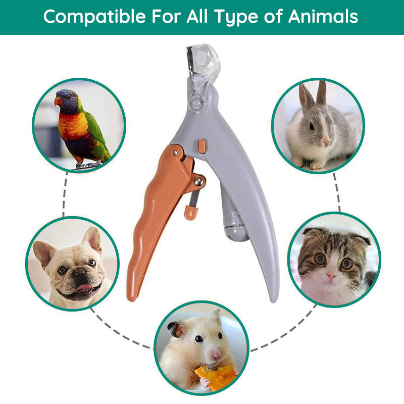 Pet Nail Clipper | Safety Sensor Guard | Precision Stainless Steel Blades