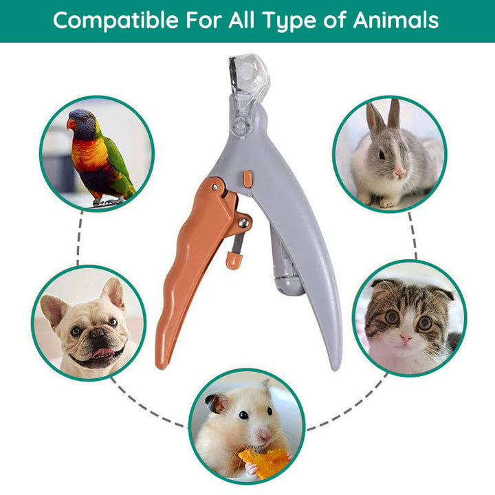 Pet Nail Clipper | Safety Sensor Guard | Precision Stainless Steel Blades