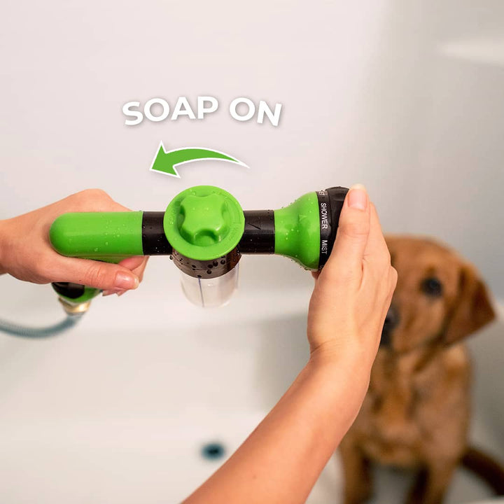Dog Shower Sprayer | 360° Water Flow | Adjustable Water Control Grooming Tool