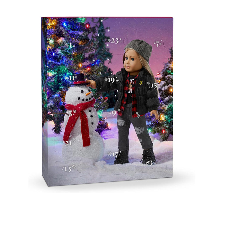 Doll Holiday Advent Calendar | 24 Mini Accessories &amp; Treats | Christmas Countdown Gift Set