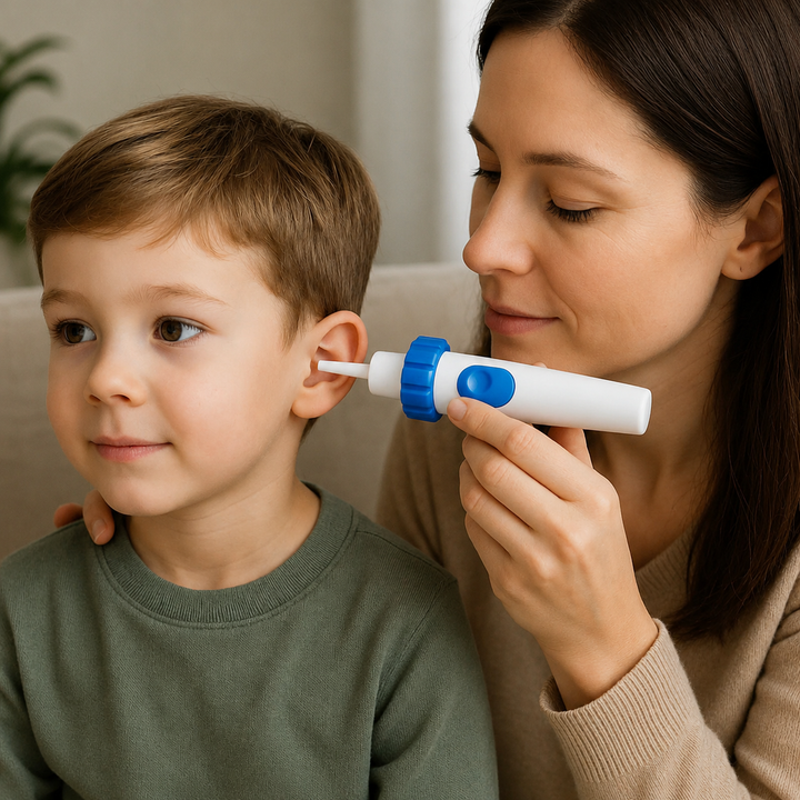 Ear Wax Remover | Electric Vacuum Cleaner with Soft Silicone Tips | Reusable Ear Cleaning Kit