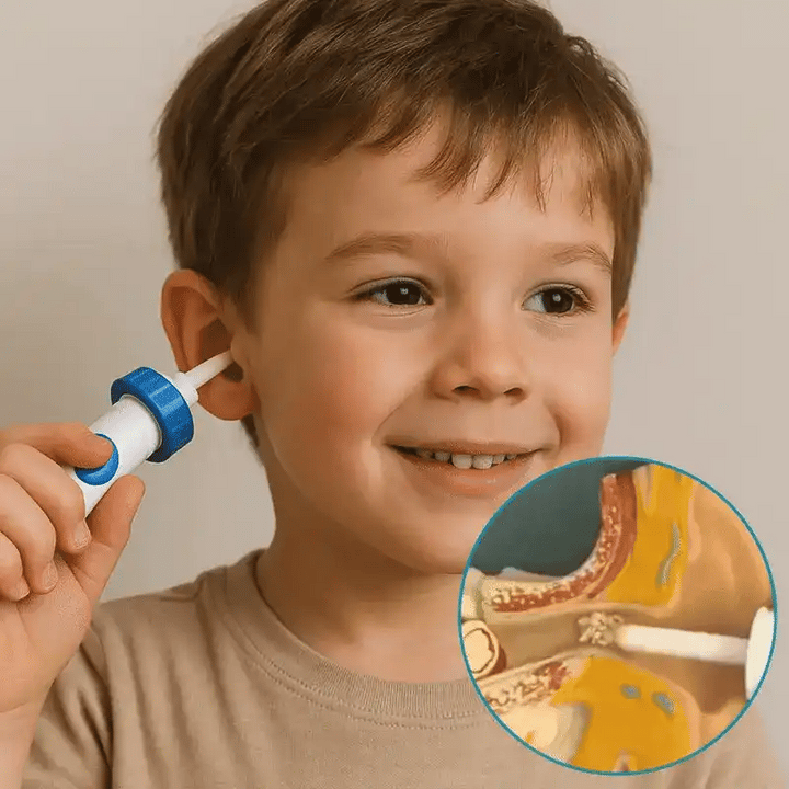Ear Wax Remover | Electric Vacuum Cleaner with Soft Silicone Tips | Reusable Ear Cleaning Kit