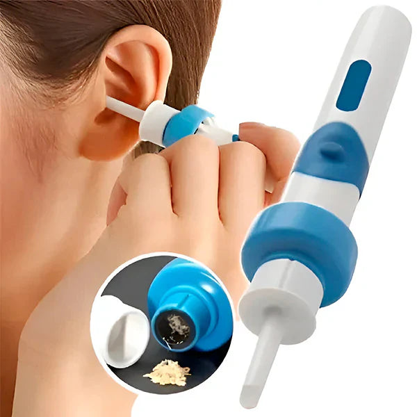 Ear Wax Remover | Electric Vacuum Cleaner with Soft Silicone Tips | Reusable Ear Cleaning Kit