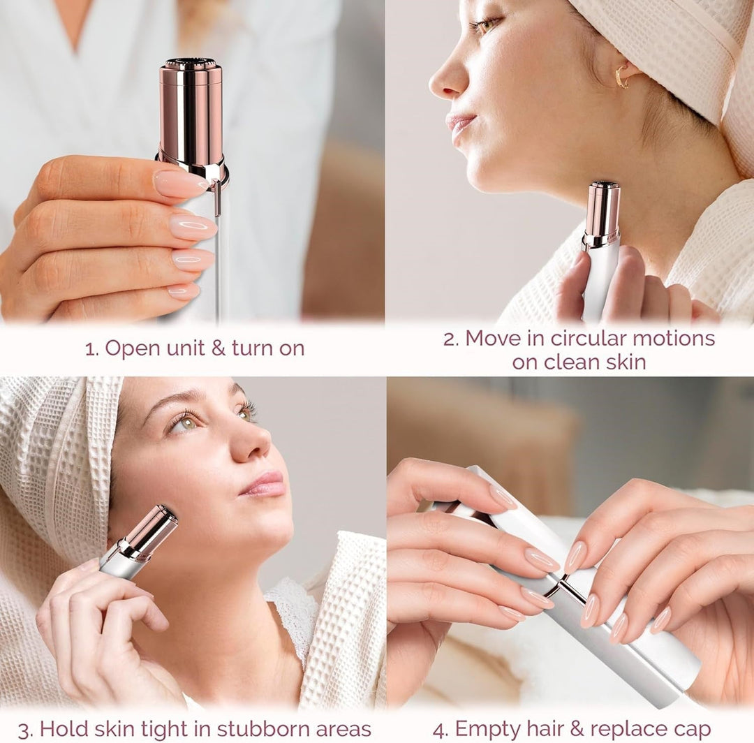 Electric Facial Hair Remover | Precision Trimmer | Portable Painless Grooming