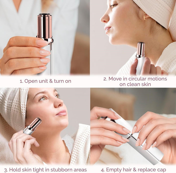 Electric Facial Hair Remover | Precision Trimmer | Portable Painless Grooming