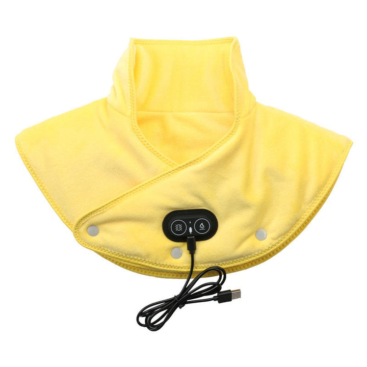 Electric Neck &amp; Shoulder Heating Pad | Soothing Vibration Massage | Adjustable Fit &amp; Heat Comfort Wrap