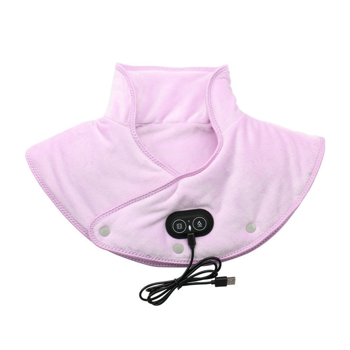 Electric Neck &amp; Shoulder Heating Pad | Soothing Vibration Massage | Adjustable Fit &amp; Heat Comfort Wrap
