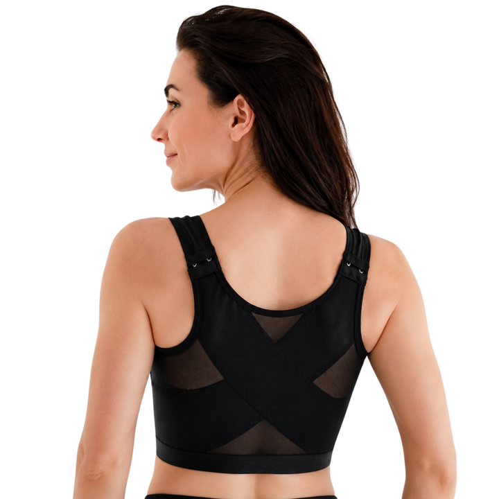 Evelyn - Women’s front closure bra with wide straps for support and shaping