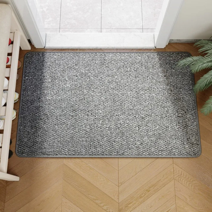 Faux Jute Door Mat | Non-Slip Entry Rug | Durable Indoor &amp; Covered Outdoor Welcome Mat