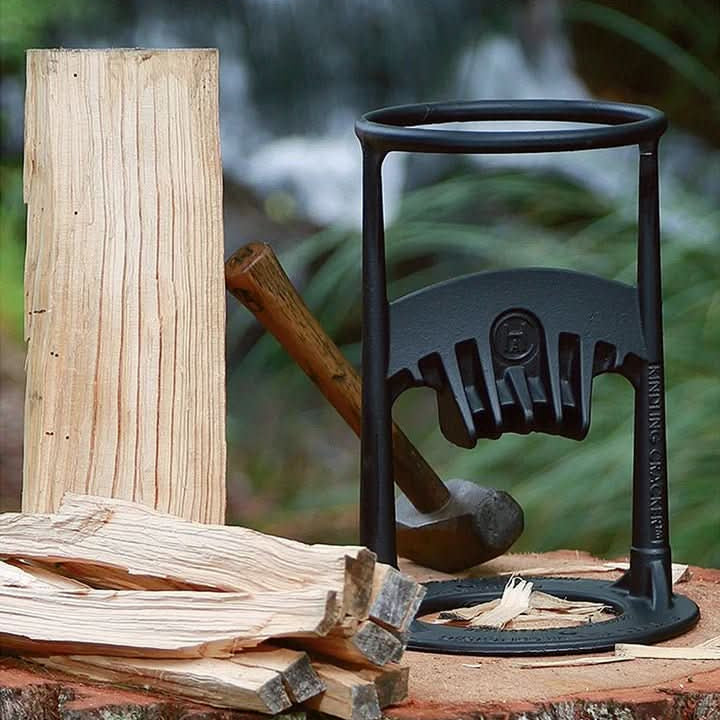 Firewood Splitter | Safe Manual Wood Splitting Tool | Heavy-Duty Steel Construction