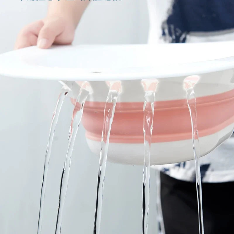 Foldable Sitz Bath Basin | Portable Toilet Seat Bath | Space-Saving Design | Fits Standard Toilets