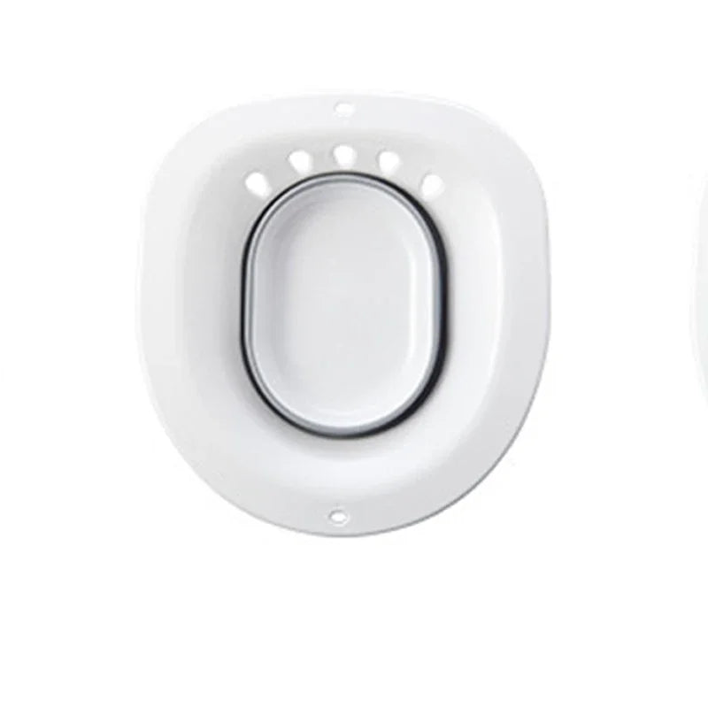 Foldable Sitz Bath Basin | Portable Toilet Seat Bath | Space-Saving Design | Fits Standard Toilets