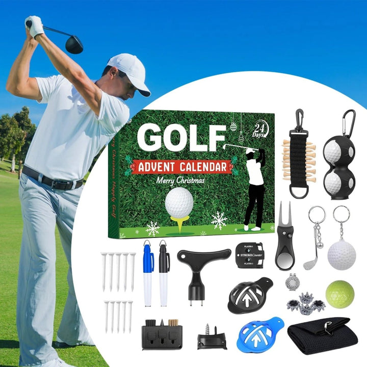 Golf Advent Calendar | 24 Golf Accessories | Christmas Countdown Gift Set for Golf Fans