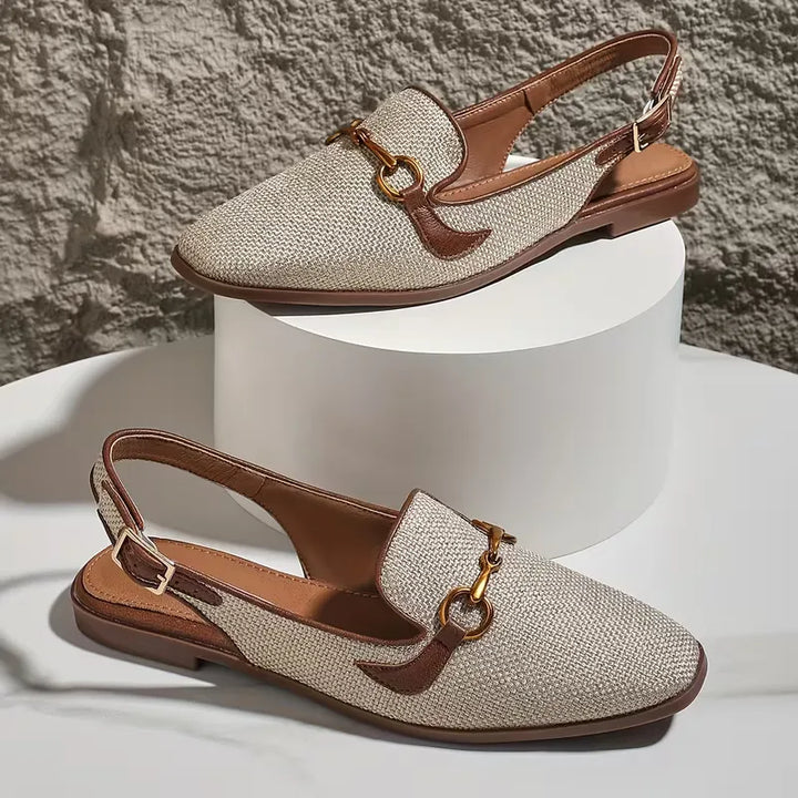 Grace - Orthopedic Mule Sandals for Women with Horsebit Detail and Slingback Strap