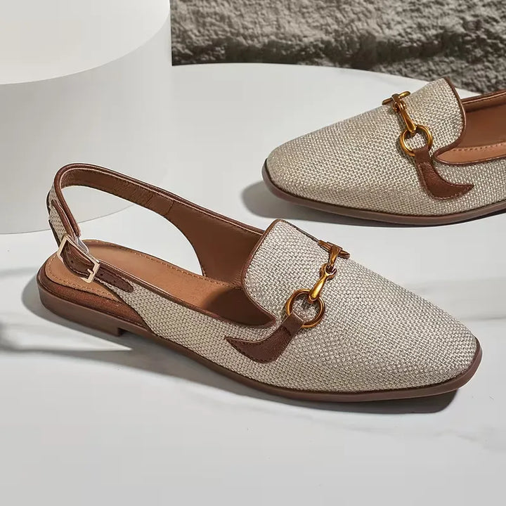 Grace - Orthopedic Mule Sandals for Women with Horsebit Detail and Slingback Strap