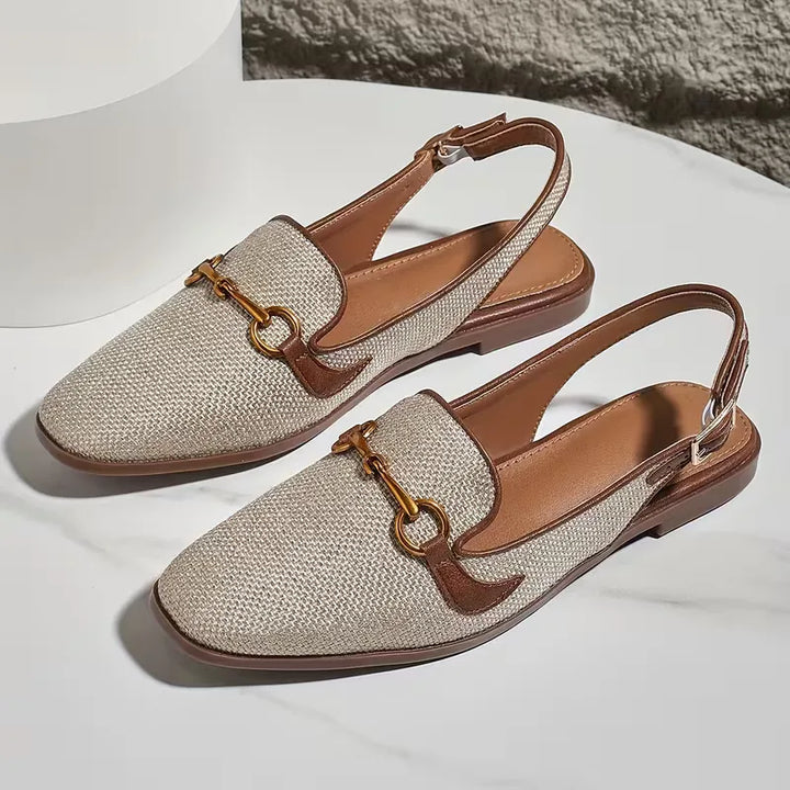 Grace - Orthopedic Mule Sandals for Women with Horsebit Detail and Slingback Strap